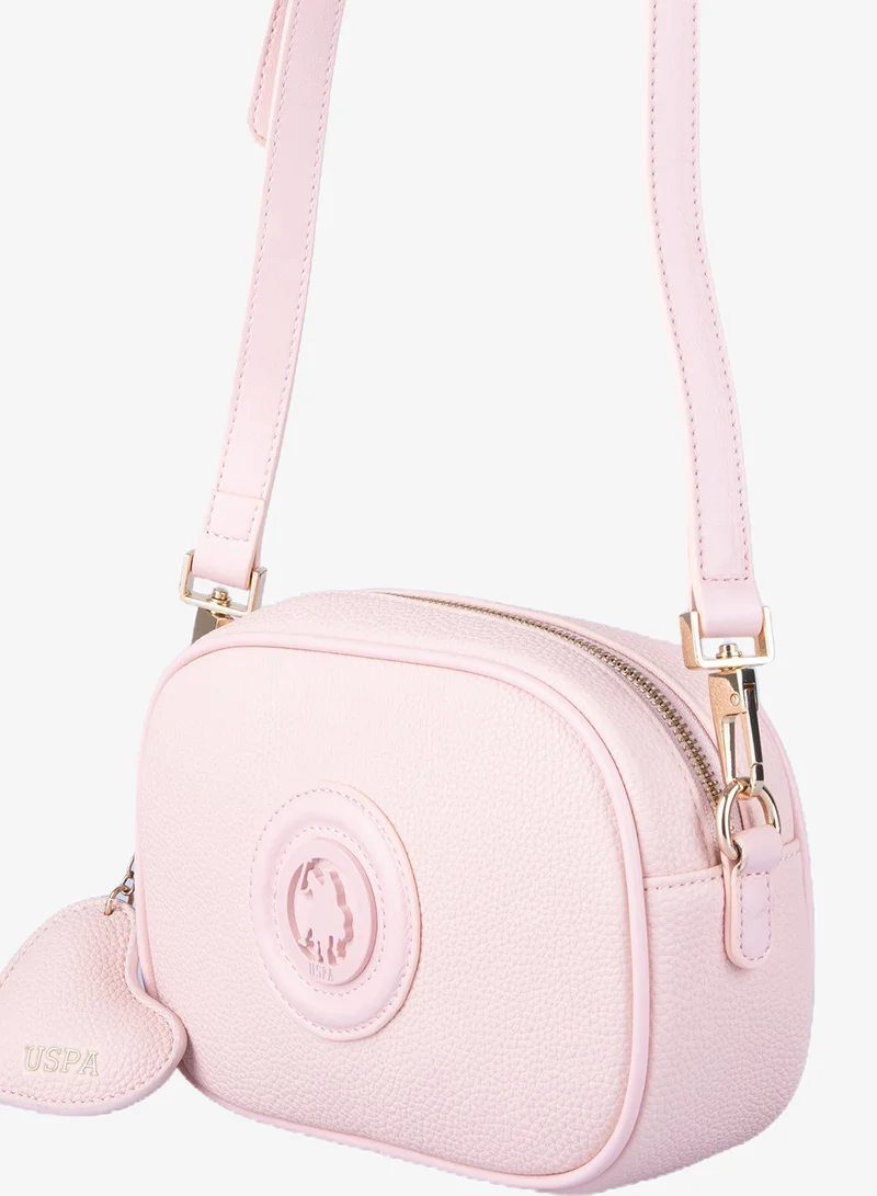 U.S. Polo Assn. POWDER U.S. Polo Assn. Women's Crossbody Bag, Ladies Shoulder Bag Handbag for Ladies Travel Bag for Girls Powder for Women | Best Price UAE