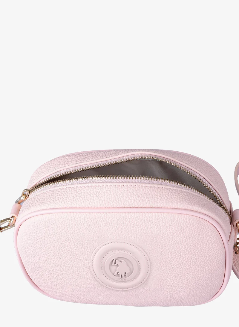 U.S. Polo Assn. POWDER U.S. Polo Assn. Women's Crossbody Bag, Ladies Shoulder Bag Handbag for Ladies Travel Bag for Girls Powder for Women | Best Price UAE