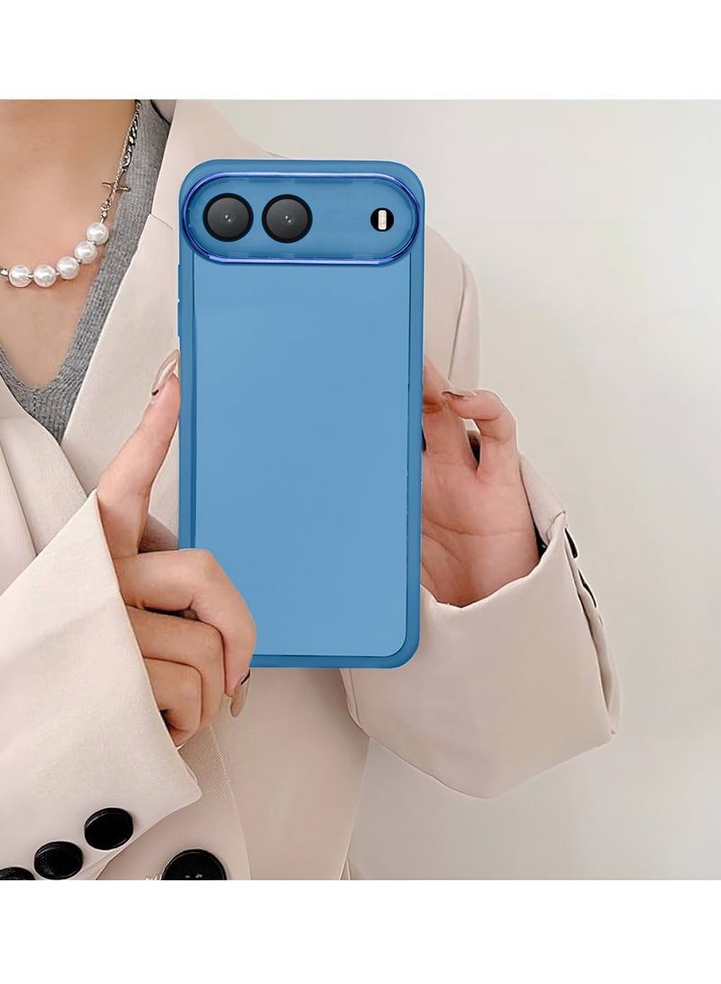Wtech Infinix Hot 60i 5G 2025 Soft Transparent TPU Camera Lens Protection Silicone Ultra Thin Phone Stylish Electroplated Camera Border Back Case Cover - Blue - Image 4