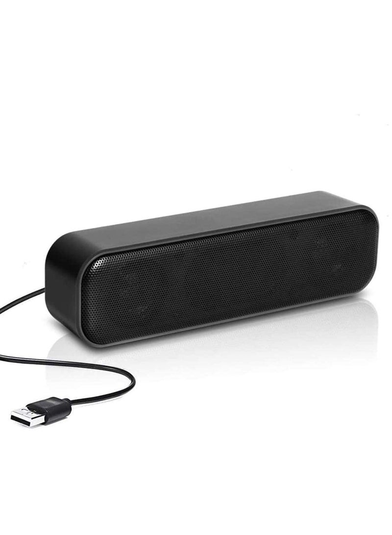Excefore Computer Speaker, USB Powered Speaker, Portable Computer Sound Bar, Bar-Plug and Play, Compatible with Various Devices System  - Image 1