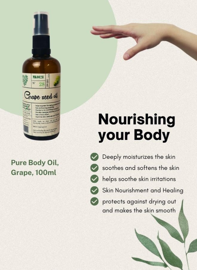 الصابون والأصدقاء زيت بذور العنب النقي - زيت طبيعي 100%، 100 مل - Image 4