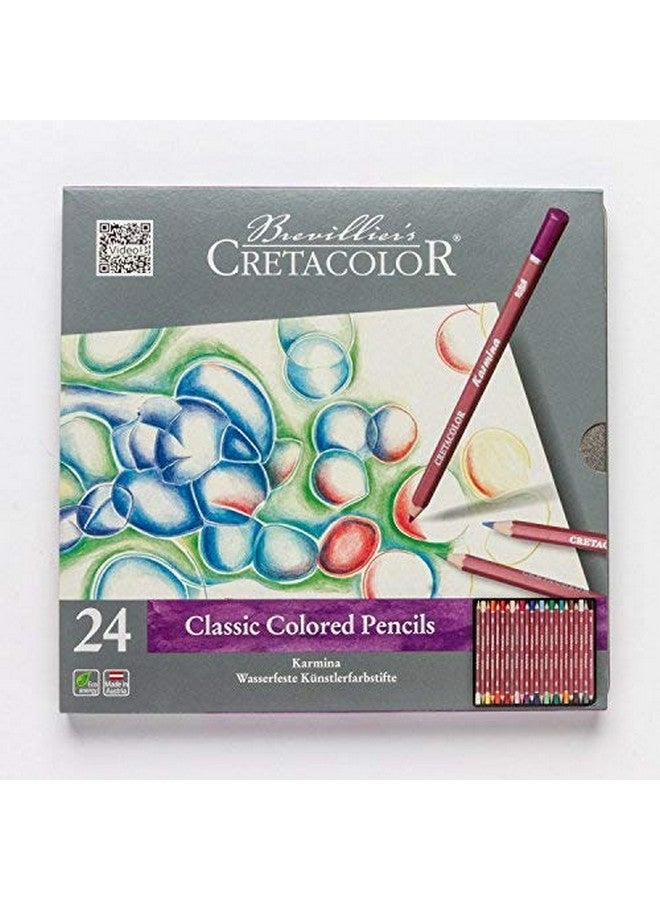 كريتا كولور مجموعة أقلام تلوين كارمينا الكلاسيكية من كريتاكولور، 24 قلمًا، متعدد الألوان، 270 24 - Image 3