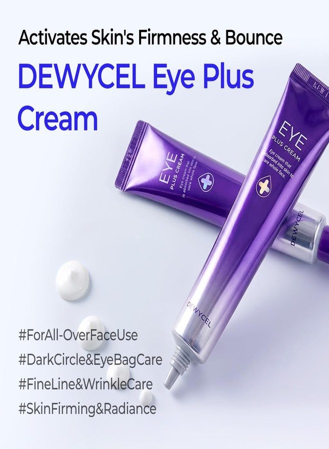 DEWYCEL EYE PLUS CREAM with Adenosine, Madecassoside, and Peptide Complex for Wrinkles, Dark Circles, and Dullness | Premium Korean Skincare | 1.0 fl oz / 29.6 ml - Image 2