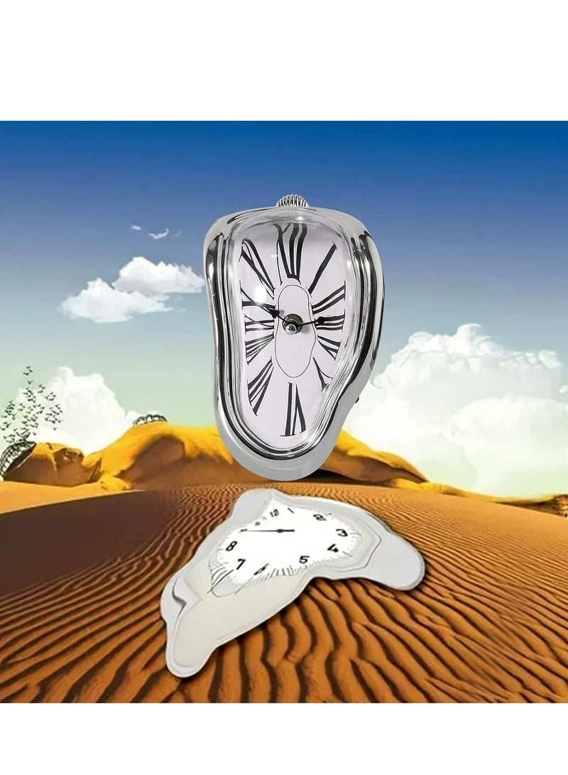 Oasisgalore Salvador Dali Melting Clock, Molle Dali Creative Decorative Watch Surrealism，Desk Clocks, Shelf Table, Creative Gift  - Image 3