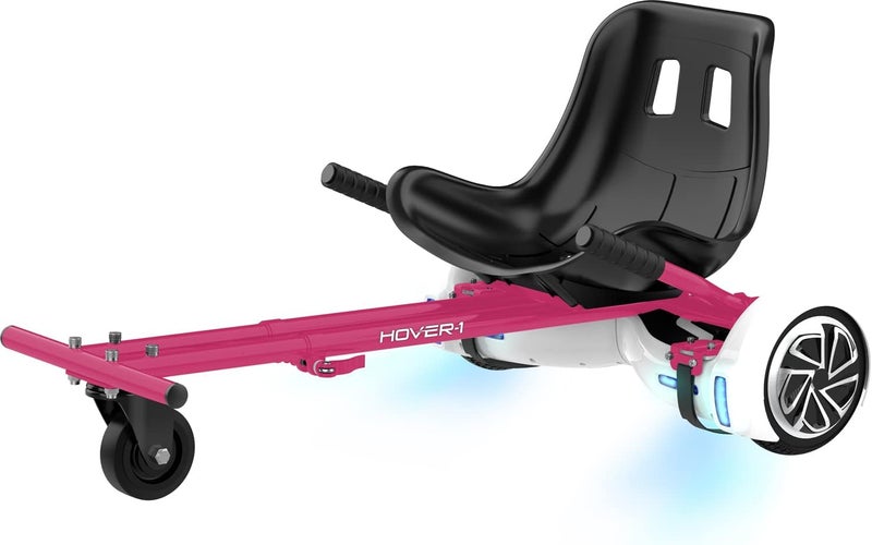 HOVER-1 Buggy Hoverboard Attachment - Compatible with Most 6.5" & 8" Electric Hoverboards, Hand-Operated Rear Wheel Control, Adjustable Frame & Straps, Easy Assembly & Install Hoverboard Go Kart - Image 1