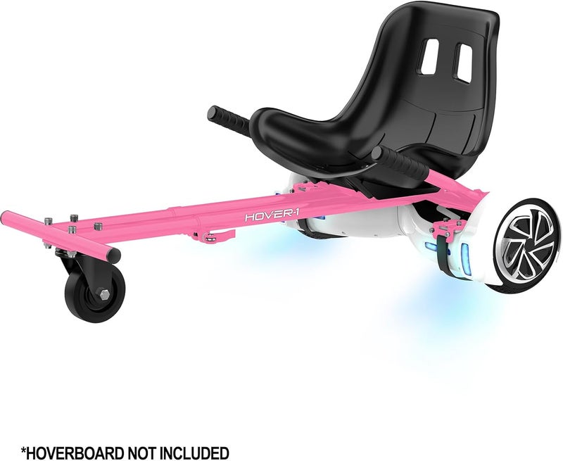 HOVER-1 Buggy Hoverboard Attachment - Compatible with Most 6.5" & 8" Electric Hoverboards, Hand-Operated Rear Wheel Control, Adjustable Frame & Straps, Easy Assembly & Install Hoverboard Go Kart - Image 2