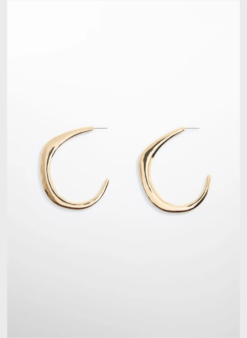MANGO Denia Hoop Earrings