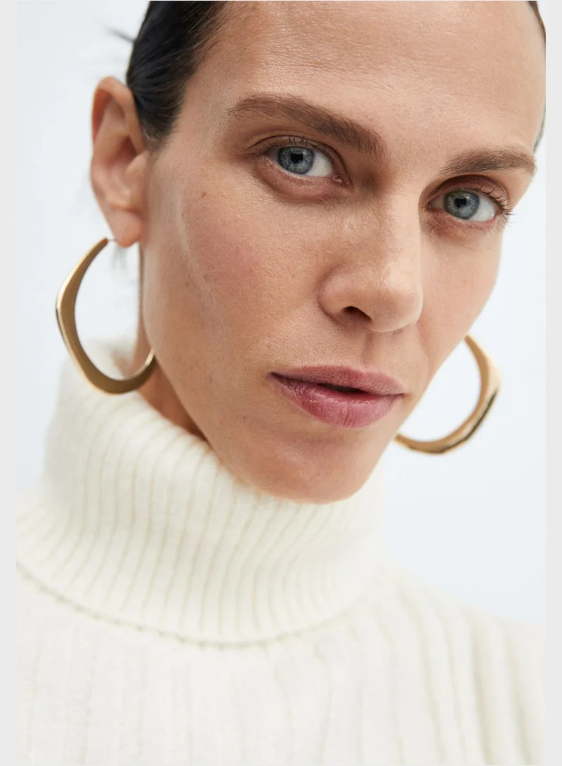 MANGO Denia Hoop Earrings