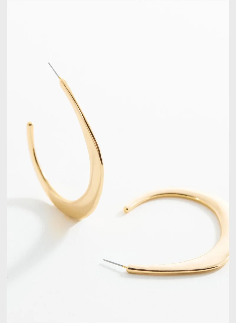 MANGO Denia Hoop Earrings