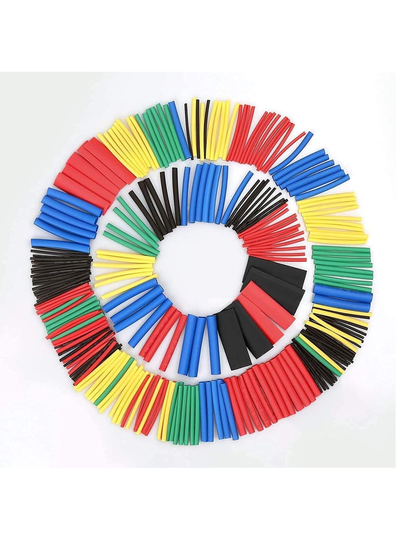 560 Pieces Heat Shrink Tubing, Electric Insulation Wrap Cable Sleeve, Insulated Sleeving Tubes, Ratio 2: 1, 5 Colors, 12 Sizes  - Image 5