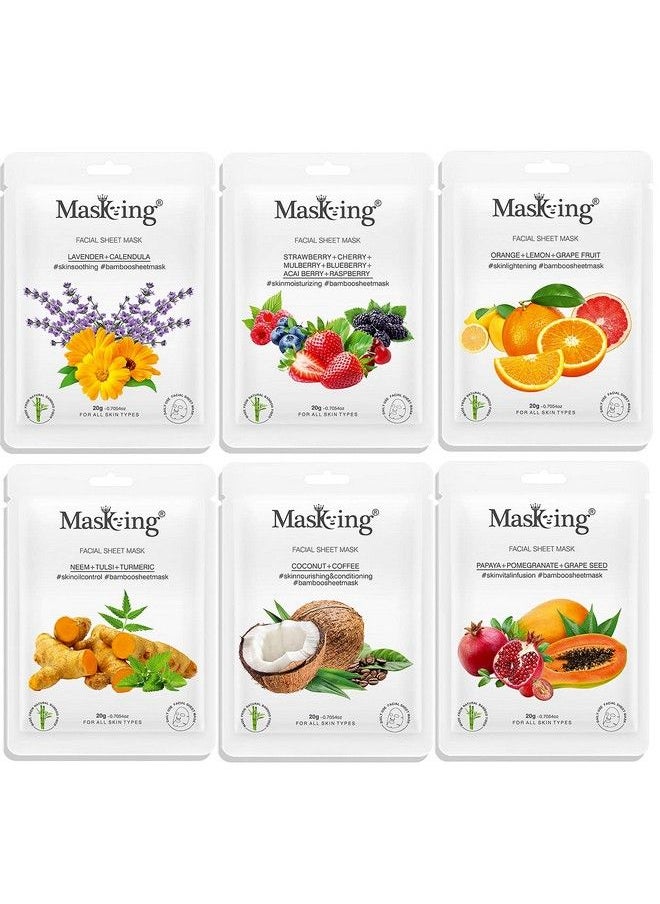 Bamboo Fiber Based Sheet Mask With Natural Fruits & Flowers Extracts (Pack Of 12) - pzsku/Z03D4ACC10DB1442E2EABZ/45/_/1690020791/71f4cad7-c820-4ba7-b733-221fd8eac112