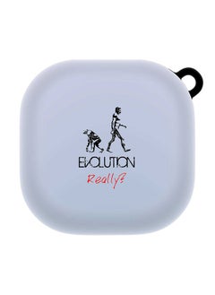 StylePods Custom Case Samsung Galaxy Buds Pro (2021) / Buds Live Case With Anti-Lost Keychain - Evolution, Really (Blue)
