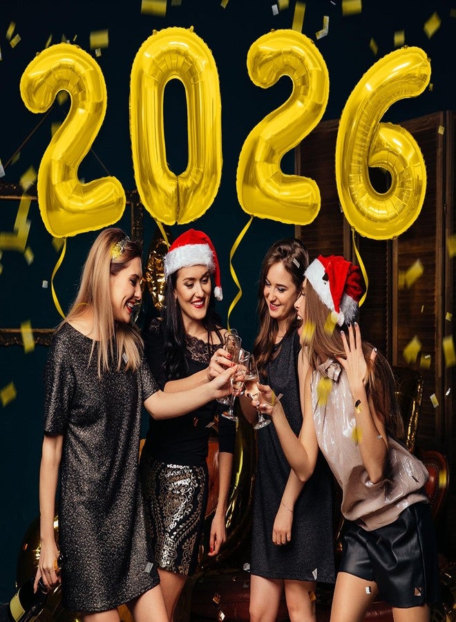 Libemskix 2026 Balloons, 40 Inch 2026 Number Balloons Gold 2026 Balloon Large Foil New Year Balloon Numbers 2026 Mylar Baloons for Birthday Christmas Graduation New Years Eve Party Supplies Decorations - Image 5