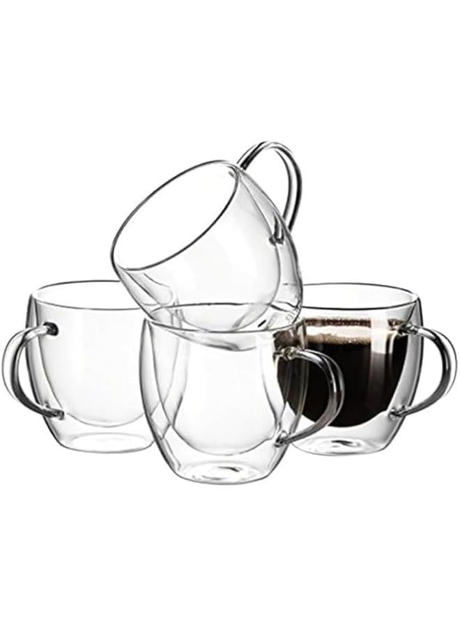 HOOKOR Glass Teapot Set with Removable Infuser Straine, 4 Insulated Glass Teacups and Round Shaped Candle Holder Warmer Heating Base for Tea Blooming Loose Leaf Home Women Gift(600ml) - Image 2