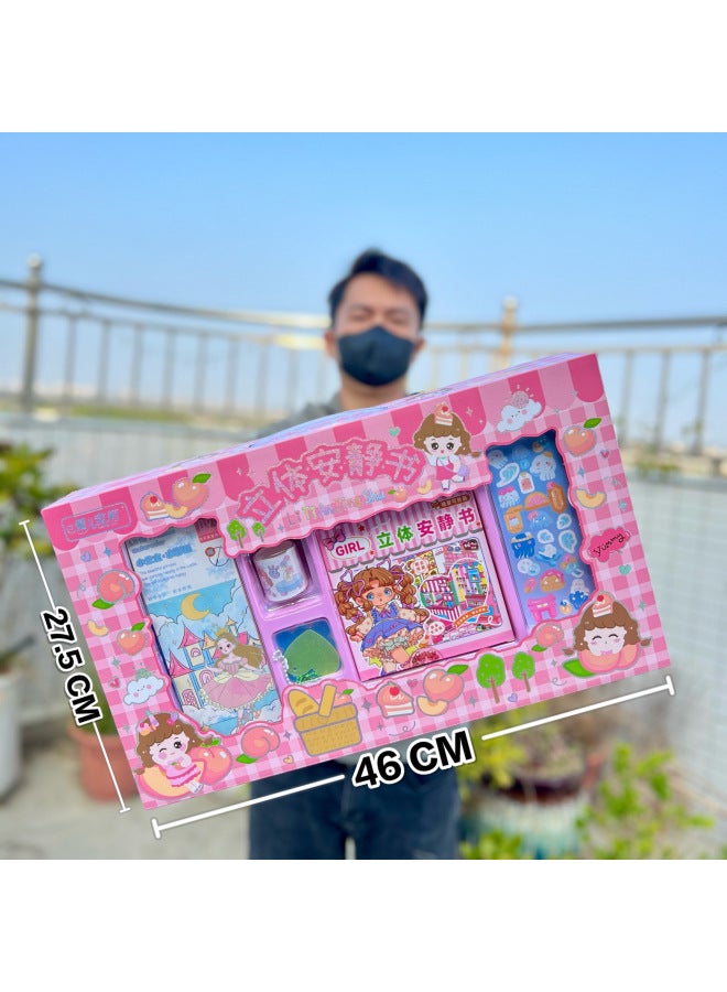 محاكاة عائلة الأطفال، الأجهزة الصغيرة، أدوات المطبخ، أدوات المائدة، ملحقات الثلاجة، مجموعة ألعاب للأولاد والبنات - اللون: 9929 Moe Bao موضوع الرعاية الطبية 【صندوق هدايا كبير】 أحمر وأزرق عشوائي - Image 3