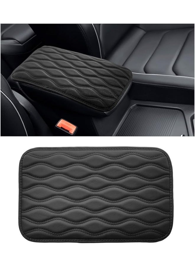 Car Armrest Pad Cover (Black Leather) | Supreme Comfort & All-Round Protection - Image 1