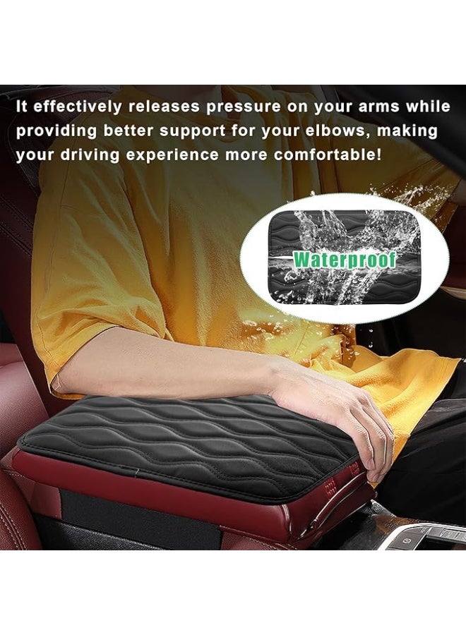 Car Armrest Pad Cover (Black Leather) | Supreme Comfort & All-Round Protection - Image 5