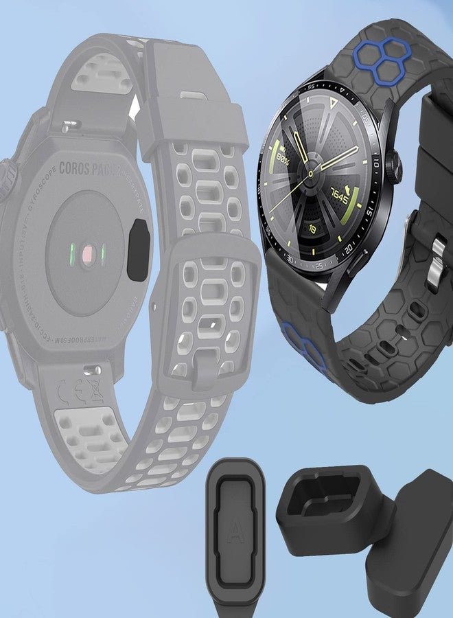 YwonShne Dust Plugs Compatible with COROS NOMAD/PACE PRO/PACE 3 / PACE 2 / VERTIX 2 / APEX PRO Watch Band Charging Port Protector Cover 10 Pieces Anti-dust Case Silicone Dustproof Cover Cap - Image 3