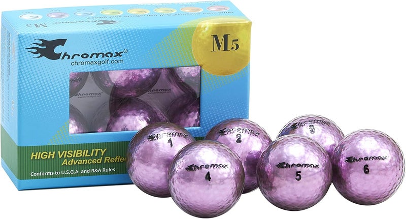 Chromax كرات جولف ملونة معدنية M5 (عبوة من 6) - Image 1