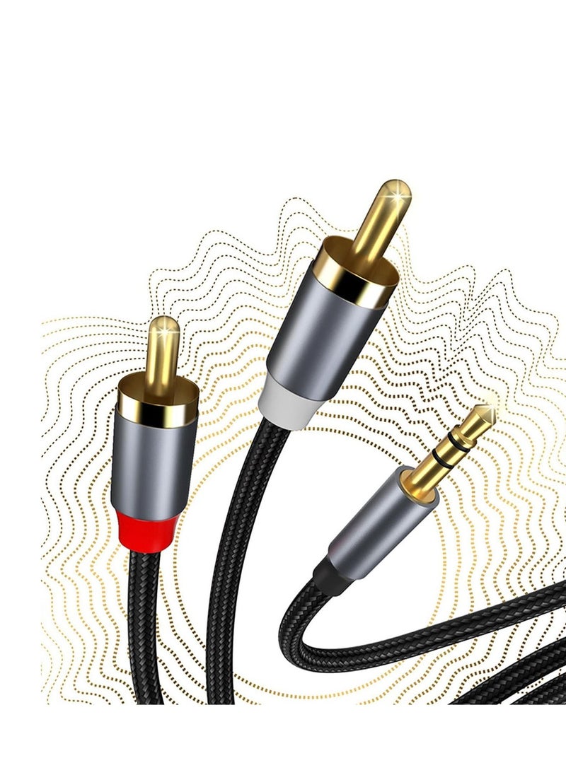 ماركة غير محددة USB C إلى RAC ستيريو USB C إلى 2 ذكر كابل الصوت RAC 3.94 قدم ، مقبس 2RAC كابل صوت USB C لمكبرات صوت المسرح المنزلي ، صوت السيارة  - Image 5
