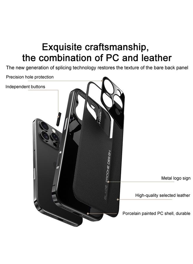 S-TOP Case For iPhone 13 Pro Max J-20 Leather Skyline Design Full Coverage Phone Case - Image 4