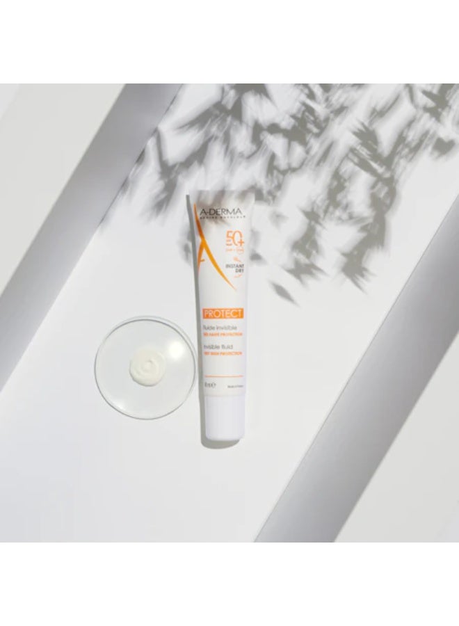 A-Derma Protect Invisible Fluid SPF50 + 40ml - Image 2