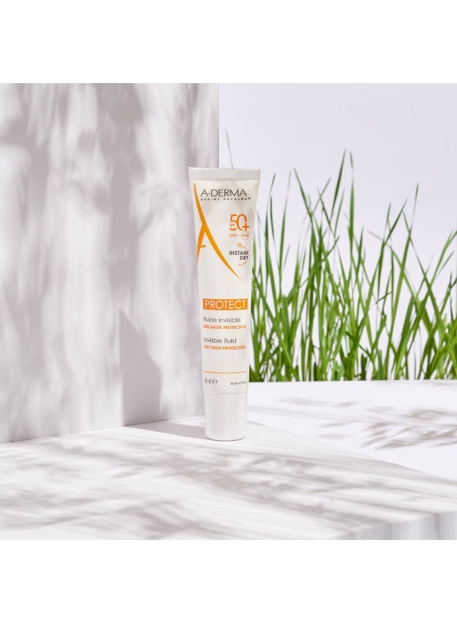 A-Derma Protect Invisible Fluid SPF50 + 40ml - Image 3