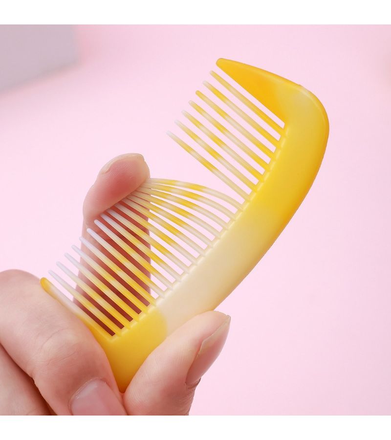 Random Color 2pcs Mini Comb Plastic Hair Styling For Detangling Long Straight Hair - Image 4