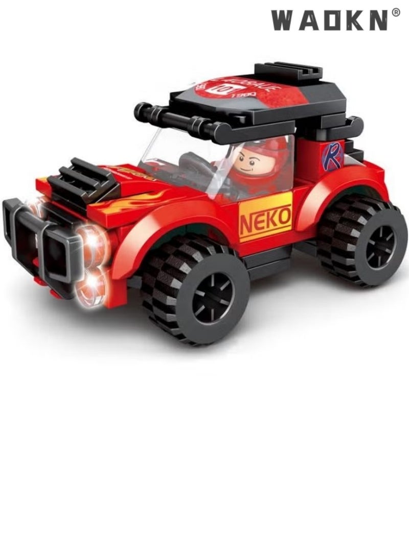 WAOKN New Small Particle Assembled Vehicles Sports Car Model Toys Parent and Child Play Assembled Building Blocks Toys Exercise Kids Spatial Thinking Ability and Hands On Ability