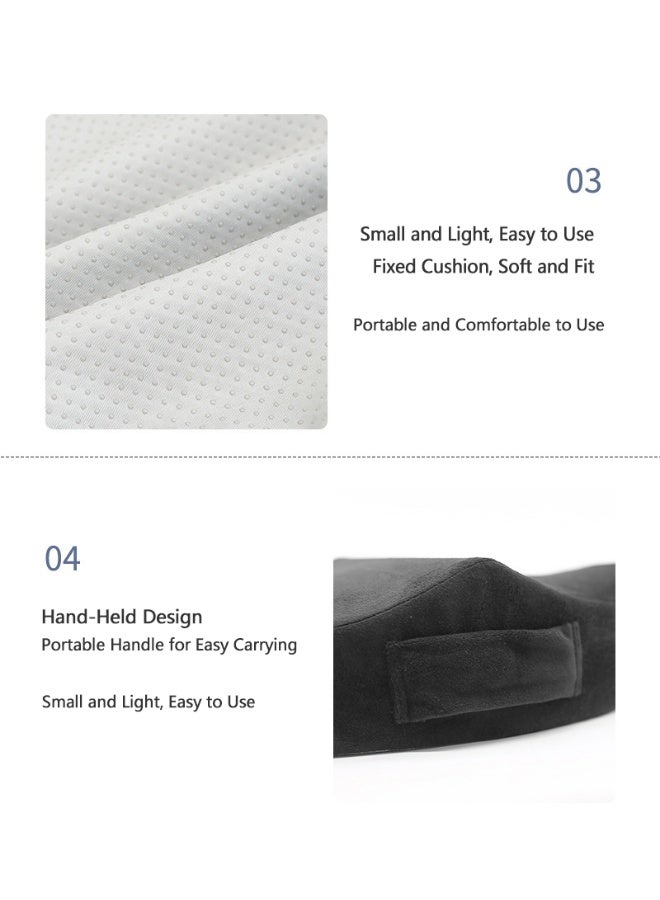 شو وو وسادة BBL محمولة، وسائد مقعد، وسائد مقعد، وسائد دعم، وسادة مقعد، وسادة رفع الورك، دعم الساق للسيارة والمكتب وكرسي الكمبيوتر - Image 2