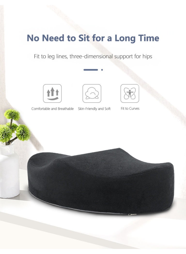 شو وو وسادة BBL محمولة، وسائد مقعد، وسائد مقعد، وسائد دعم، وسادة مقعد، وسادة رفع الورك، دعم الساق للسيارة والمكتب وكرسي الكمبيوتر - Image 5