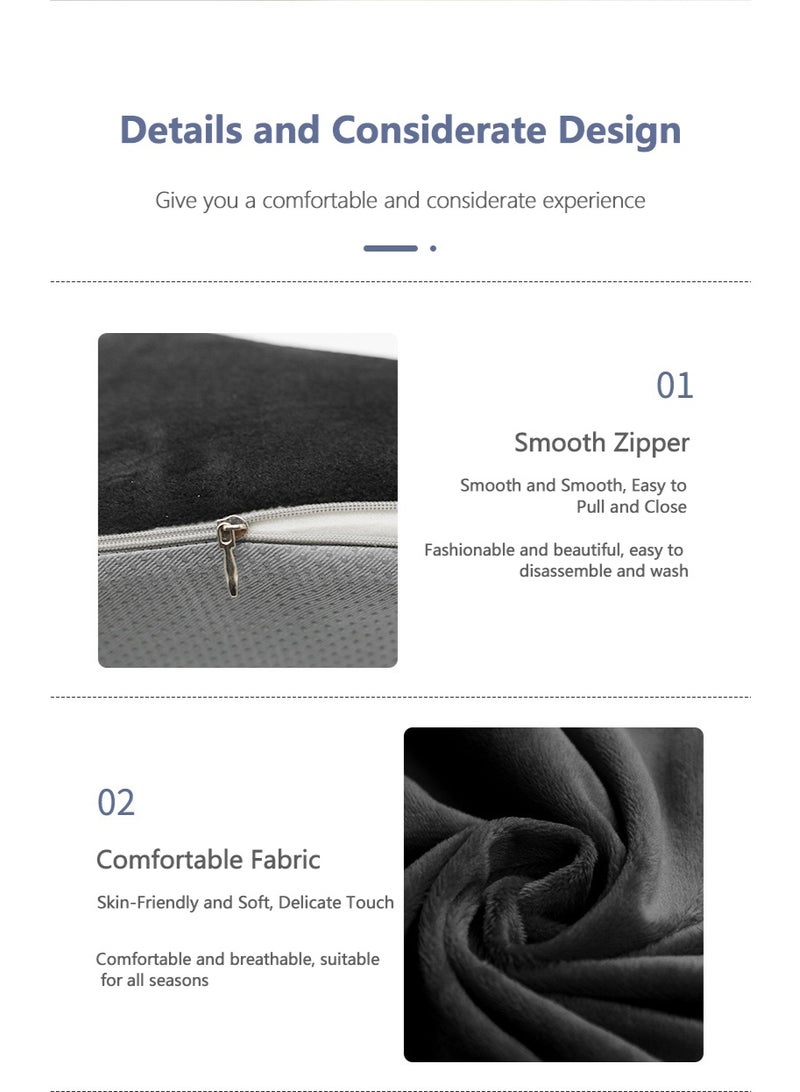 شو وو وسادة BBL محمولة، وسائد مقعد، وسائد مقعد، وسائد دعم، وسادة مقعد، وسادة رفع الورك، دعم الساق للسيارة والمكتب وكرسي الكمبيوتر - Image 4