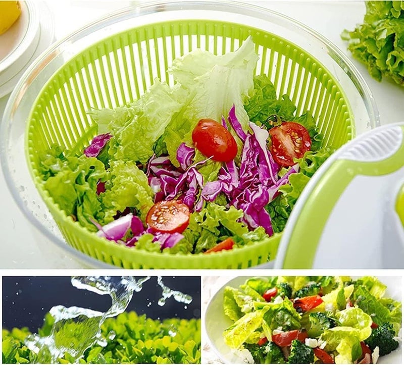 Handy Vegetable Dehydrator for Salad Preparation and Preservation - Effectively Removes Water and Gives Vegetables Fresh Look with Direct Serving (2 Pack) - Image 2