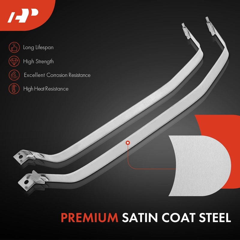 A-Premium Fuel Tank Straps for Saturn Vue 2008-2010 L4 2.4L V6 3.5L 3.6L - 2-PC Set - Image 2