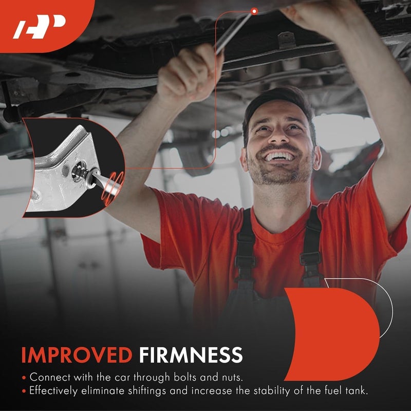 A-Premium Fuel Tank Straps for Saturn Vue 2008-2010 L4 2.4L V6 3.5L 3.6L - 2-PC Set - Image 4