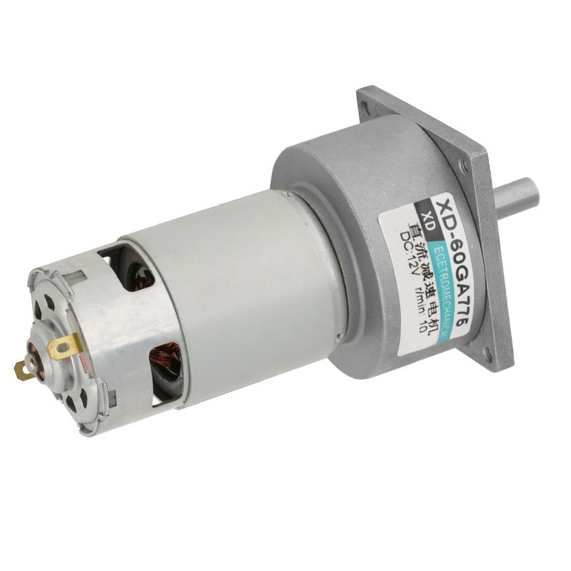 XD DC Motor: 12/24V 35W, High Torque Low Speed, Metal Gear Wear-Resistant - Pure Copper Coil Low Heat, Speed Adjustable Reversible Motor for Office Home Production Automation, Safety Equipment, Consumer - Image 3