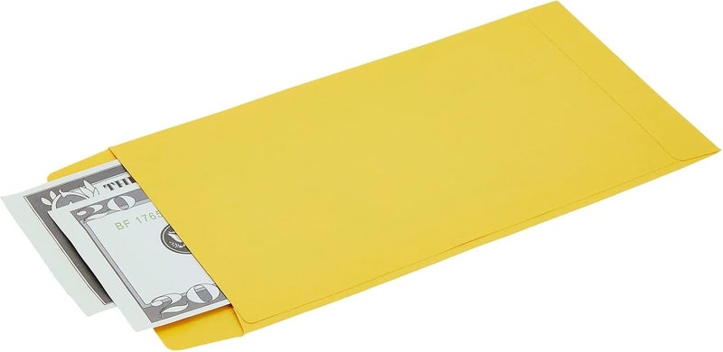 Paper Junkie 100 عبوة من الأظرف الملونة للنقود، الرواتب، توفير المال، العملات، 100 جرام (4 × 7 إنش) - Image 4