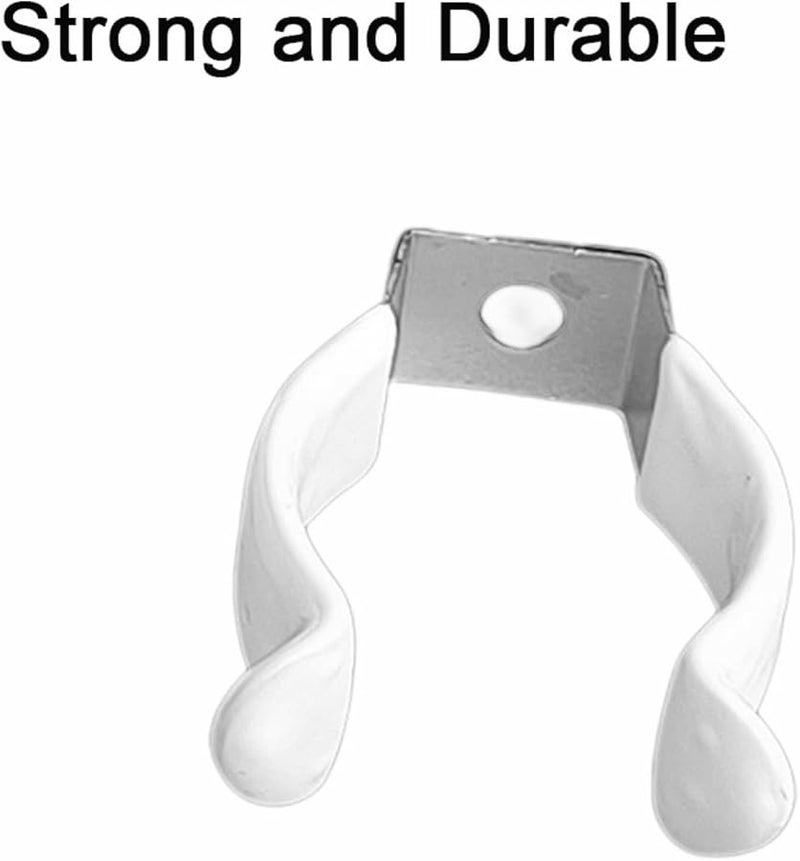 24 قطعة من مشابك أنابيب LED على شكل حرف U من البلاستيك الأبيض، حامل قوس التركيب الداعم - Image 4