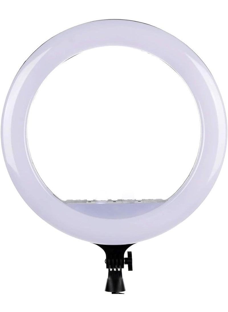 Generic - LED Ring Light RL-18 with 360° Rotation – 2700-6500K, 45cm Diameter, 2.1m Stand, 3 Phone Holders, Remote Control for Live Streaming - Image 1