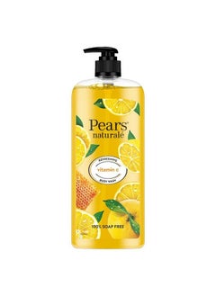 Pears غسول الجسم الطبيعي المنعش بفيتامين سي مع مستخلص الليمون واليوزو الطبيعي وفيتامين سي والعسل؛ لبشرة منتعشة ومشرقة؛ 750 مل  - Image 2