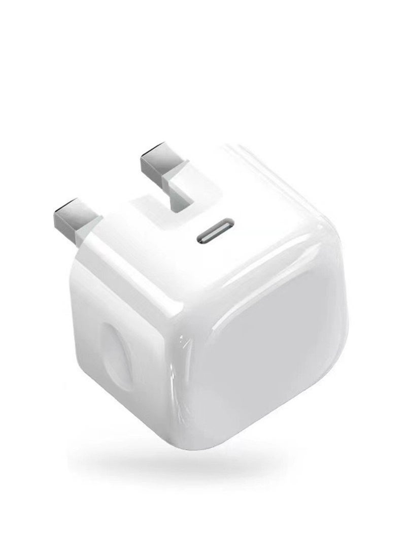 CoomBe USB-C 20W Fast Power Adapter, iPhone Charger, Charging Adapter, for Apple White - Image 2