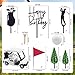 MEMOVAN Golf Cake Decorations Golf Birthday Cake Toppers Mini Golf Cart Toy Golf Theme Cake Decorations with Cart Flag Golf Ball Green Tree for Golf Theme Party Supplies - Image 4