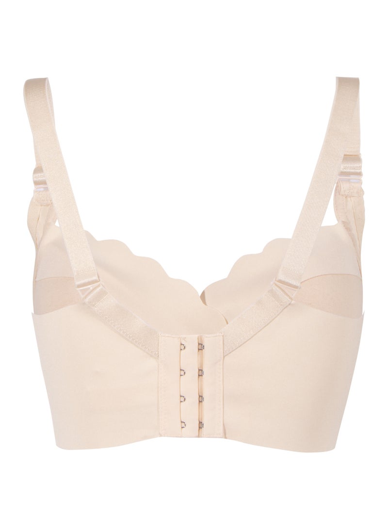 أوكوس حمالة صدر أنيقة للحمل والرضاعة بدون خياطة - بيج - مقاس متوسط - Image 3