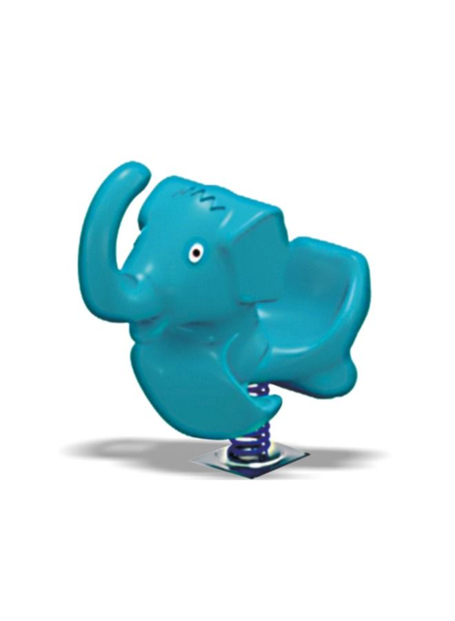 JSAITOYS Plastic Children Elephant Shape Rocking Horse Riding Toy Kids  - Image 1