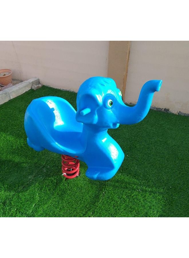 JSAITOYS Plastic Children Elephant Shape Rocking Horse Riding Toy Kids  - Image 4