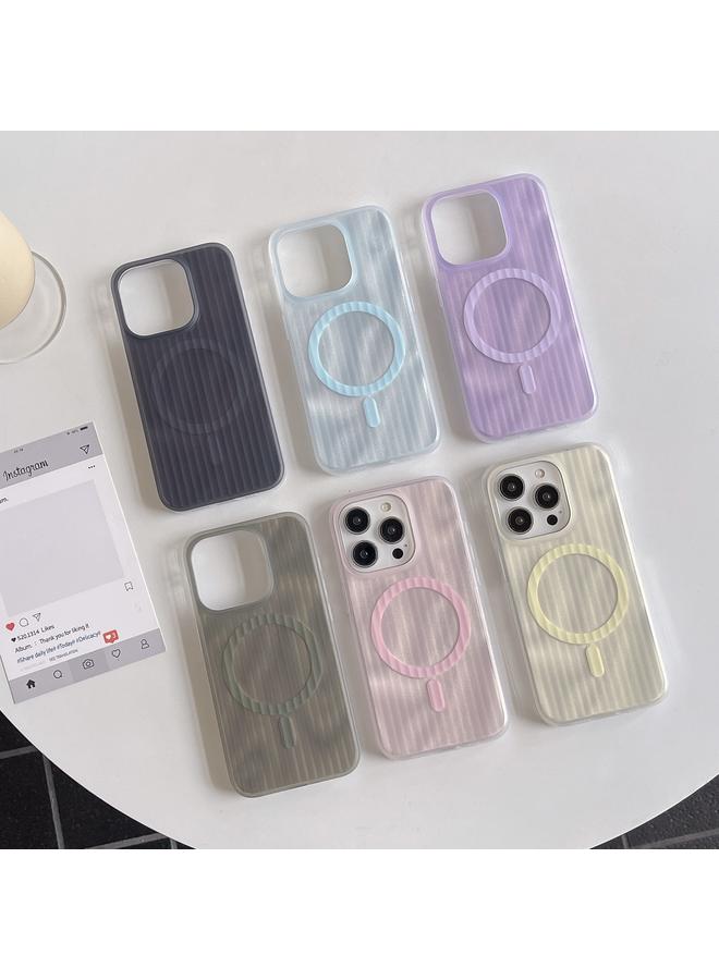 Zaboon Case For iPhone 12 Pro Max Striped Skin Feel Magnetic Magsafe Phone Case - Image 2