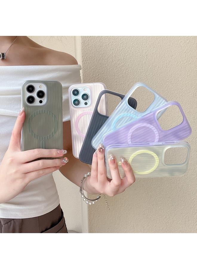 Zaboon Case For iPhone 12 Pro Max Striped Skin Feel Magnetic Magsafe Phone Case - Image 3