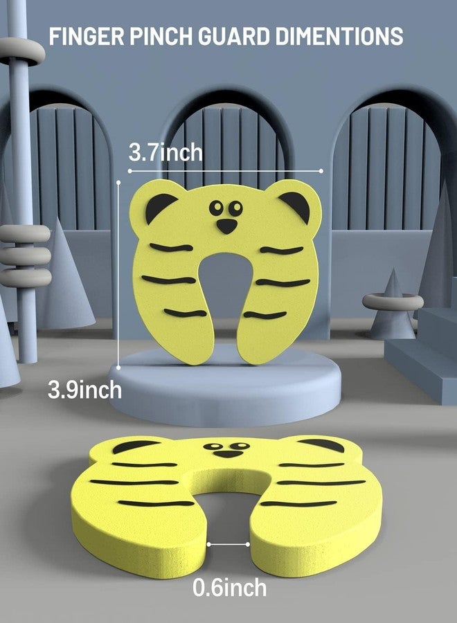 Potency Door Pinch Guard （6 Pack） Baby Door Slam Stopper, Soft Foam Door Stopper. Prevents Finger Pinch Injuries, Slamming Doors, and Child or Pet from Getting Locked in Room - Image 3