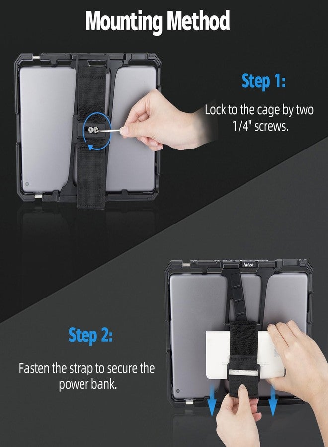 Nitze حزام بنك الطاقة نيتزي، حامل بنك الطاقة مع براغي 1/4" لكاميرات ومراقبات - N22-C1 - Image 5