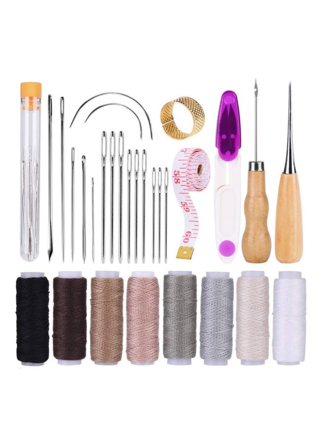 Generic - Leather Repair Kit 30 Pcs with Heavy Duty Needles for Upholstery Sewing and Leather Crafting - Image 1